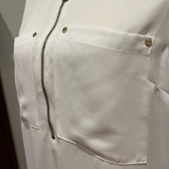 Michael Kors Women's Sleeveless Top White Size Medium - Picture 6 of 10